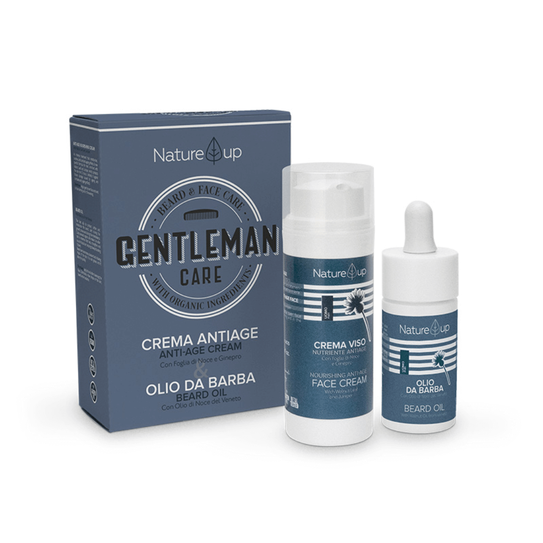 Drėkinantis veido priežiūros rinkinys vyrams GENTLEMAN CARE | NATURYS | MISIJA ODA