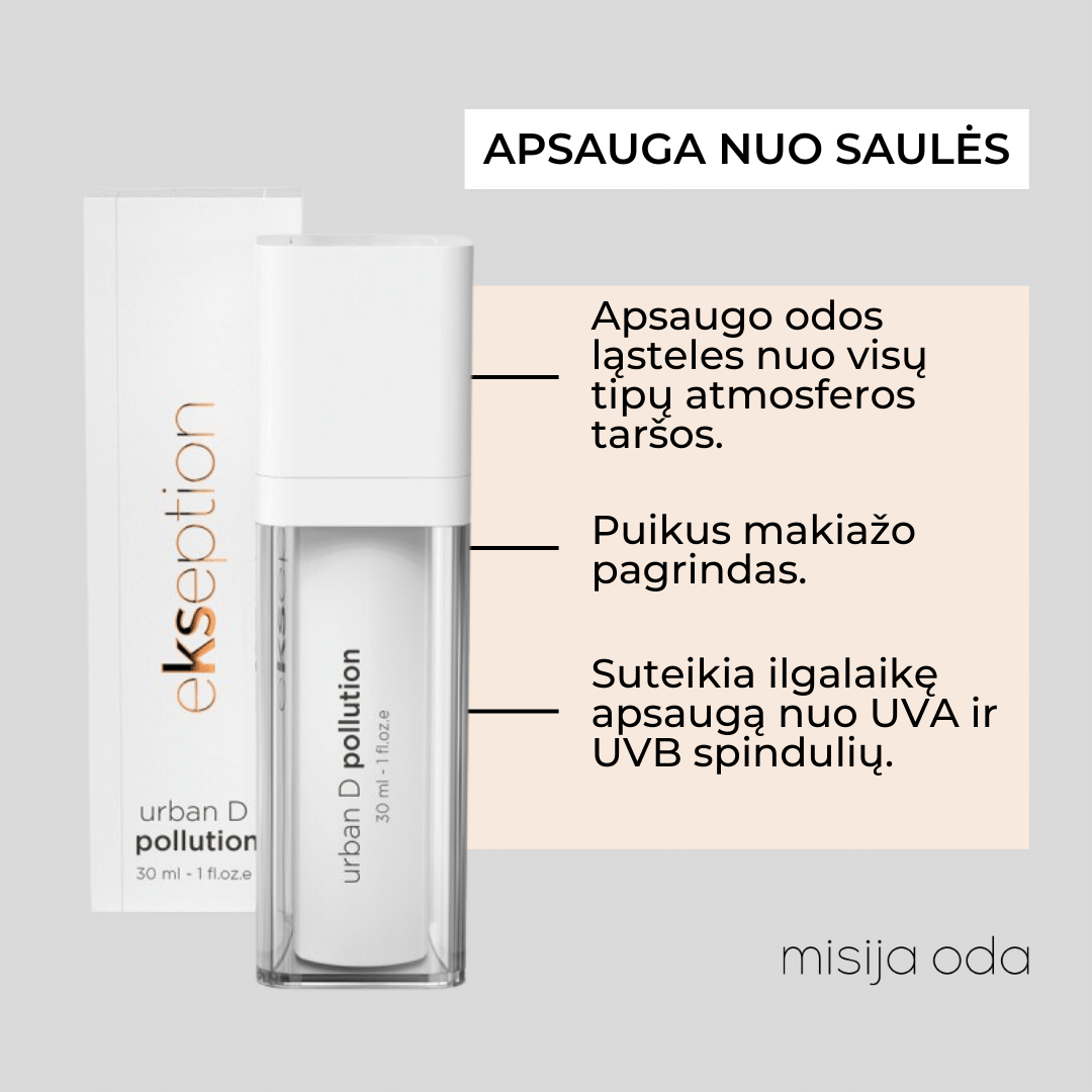 Apsauginis dieninis kremas URBAN D POLLUTION SPF30