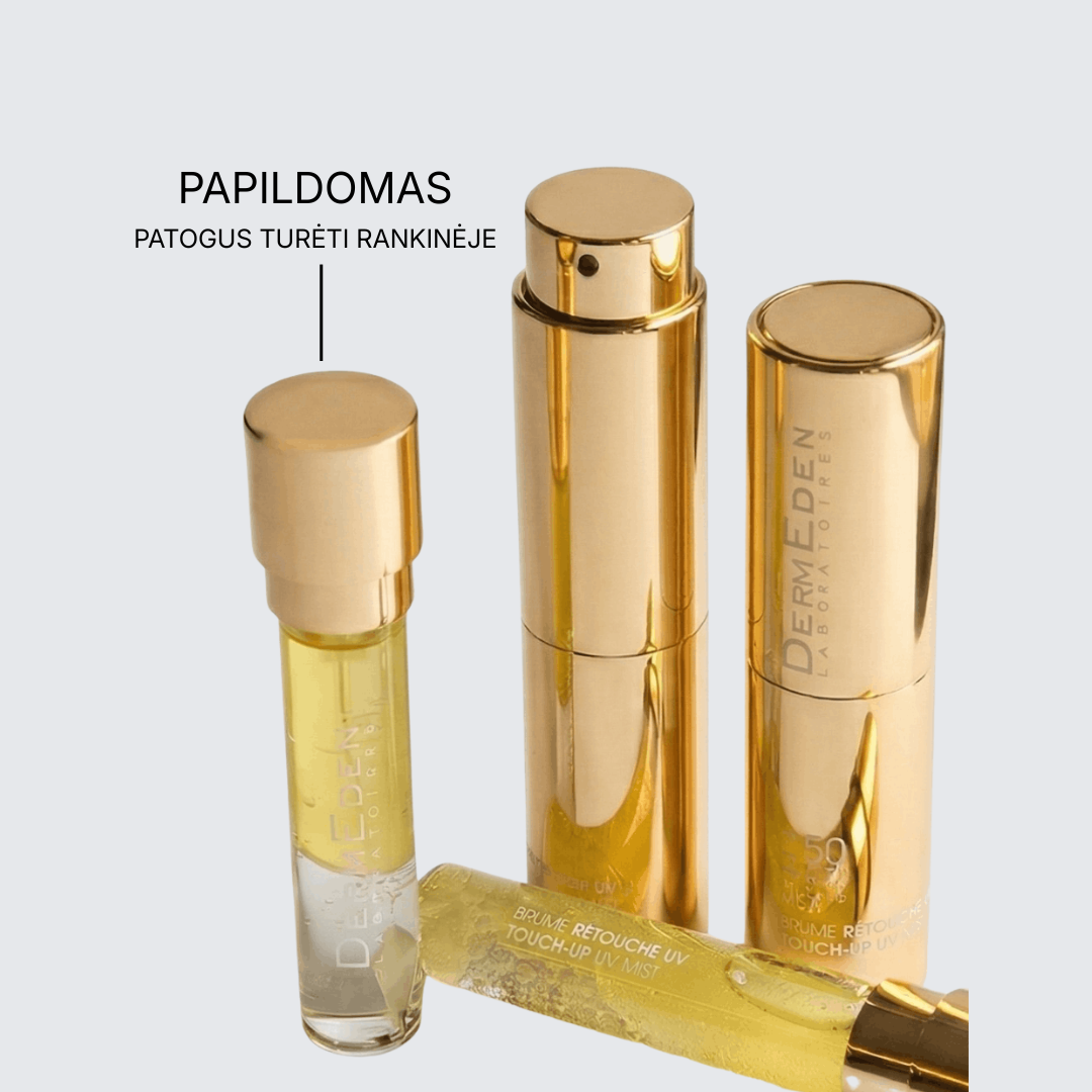 Apsauginė UV apsaugos dulksna TOUCH UP MIST SPF50 | DERMEDEN | MISIJA ODA
