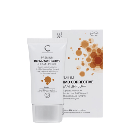 Koreguojamasis BB kremas CLINICCARE SPF50++ DERMO CORRECTIVE CREAM su spalva SPF 50 DARKER| Clinicare | MISIJA ODA