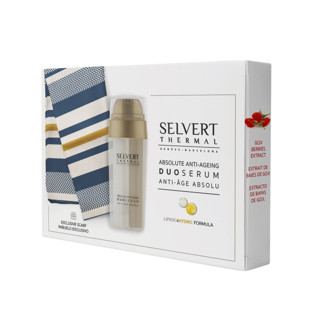 Dvifazis stangrinantis serumas jautriai odai ABSOLUTE ANTI-AGING DUO + DOVANA | Selvert Thermal | MISIJA ODA