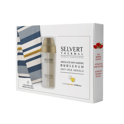 Dvifazis stangrinantis serumas jautriai odai ABSOLUTE ANTI-AGING DUO + DOVANA | Selvert Thermal | MISIJA ODA
