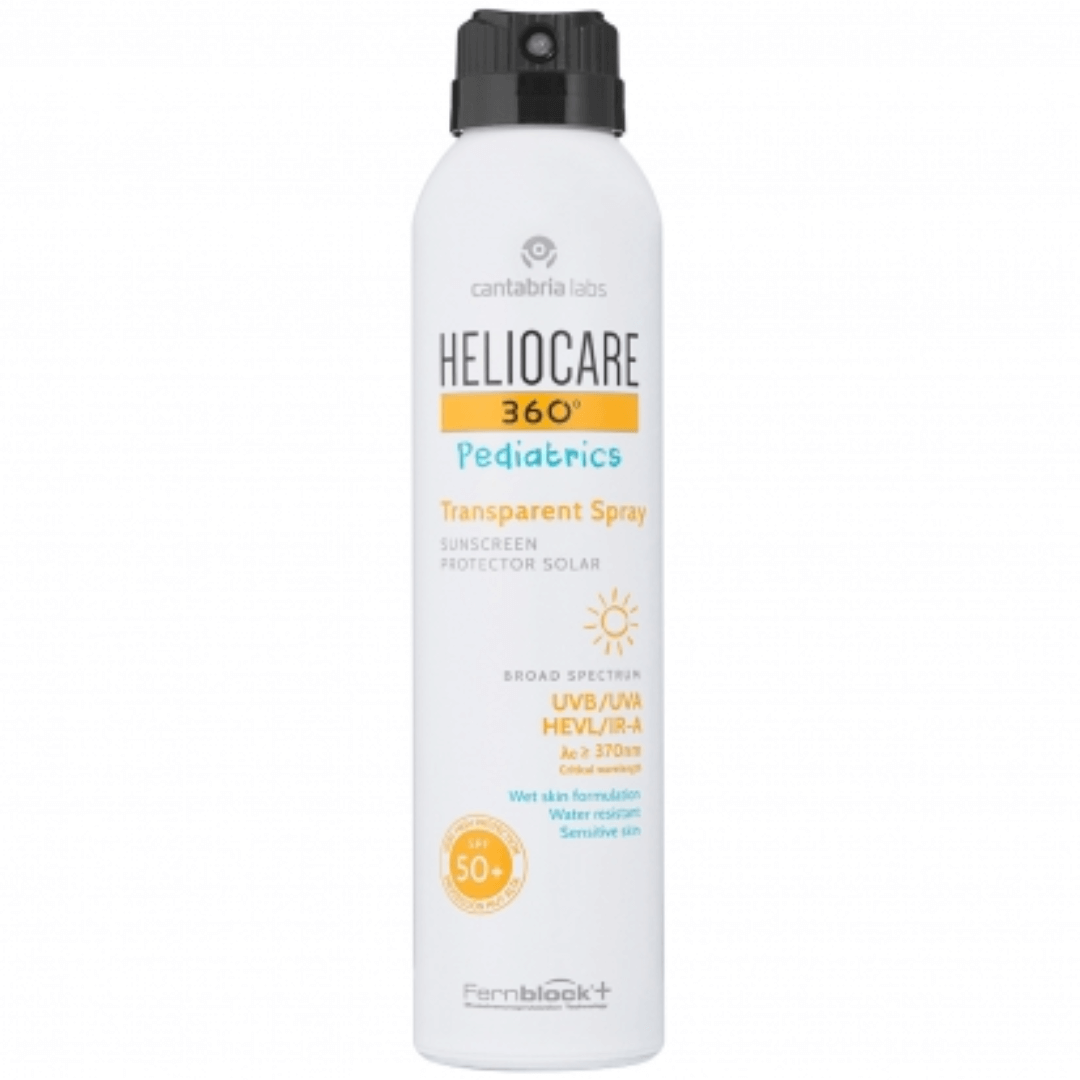 HELIOCARE 360 PEDIATRICS TRANSPARENT PURŠKIAMA APSAUGA NUO SAULĖS VAIKAMS SPF50+, 200ml | HELIOCARE | MISIJA ODA