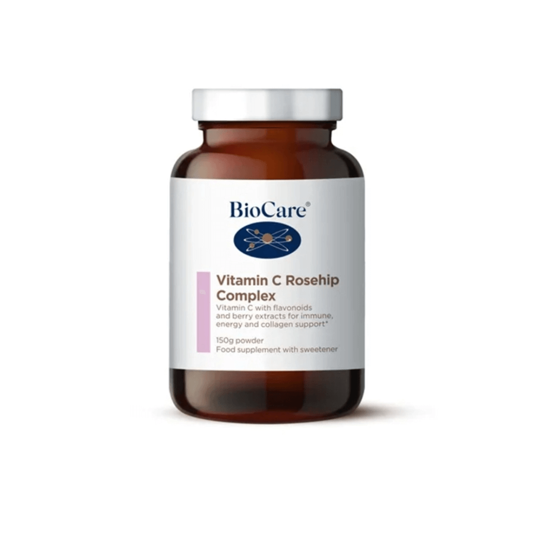 Maisto papildai imunitetui, energijai ir kolageno gamybai Vitamin C Rosehip Complex | Biocare | MISIJA ODA