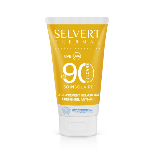 Aukštos apsaugos veido kremas nuo saulės AGE PREVENT GEL-CREAM SPF90