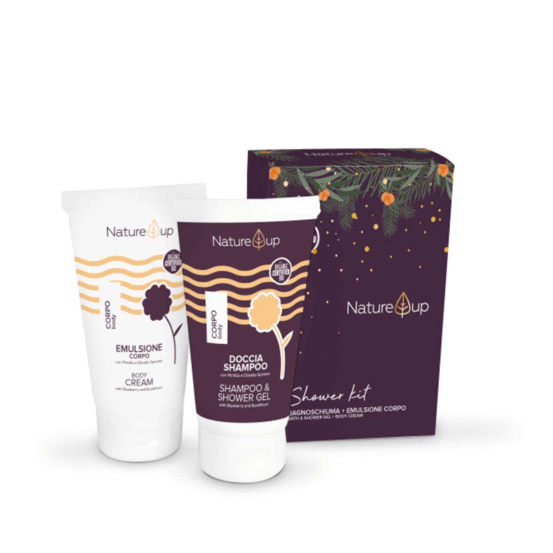 Šventinis dušo rinkinys kelioninis SHOWER KIT | NATURYS | MISIJA ODA