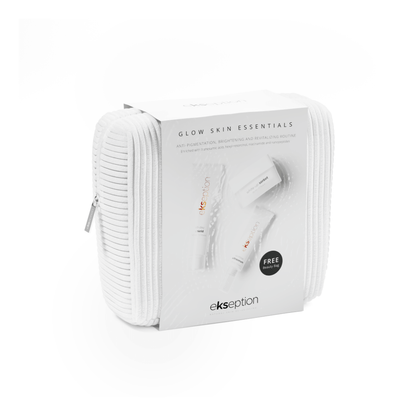 Švytinčios odos be pigmentacijos rinkinys GLOW SKIN ESSENTIALS PACK | Ekseption | MISIJA ODA