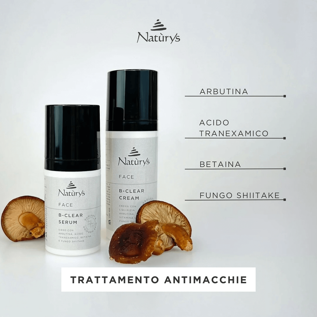 Veido serumas nuo pigmentacijos su traneksamu B-CLEAR | NATURYS | MISIJA ODA
