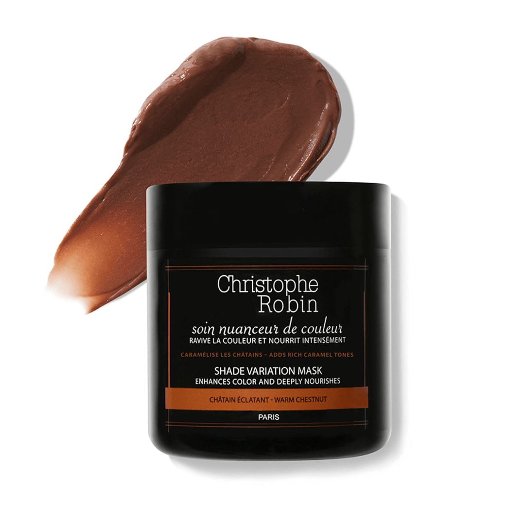 Dažanti plaukų kaukė SHADE VARIATION MASK - WARM CHESTNUT | Christophe Robin | MISIJA ODA