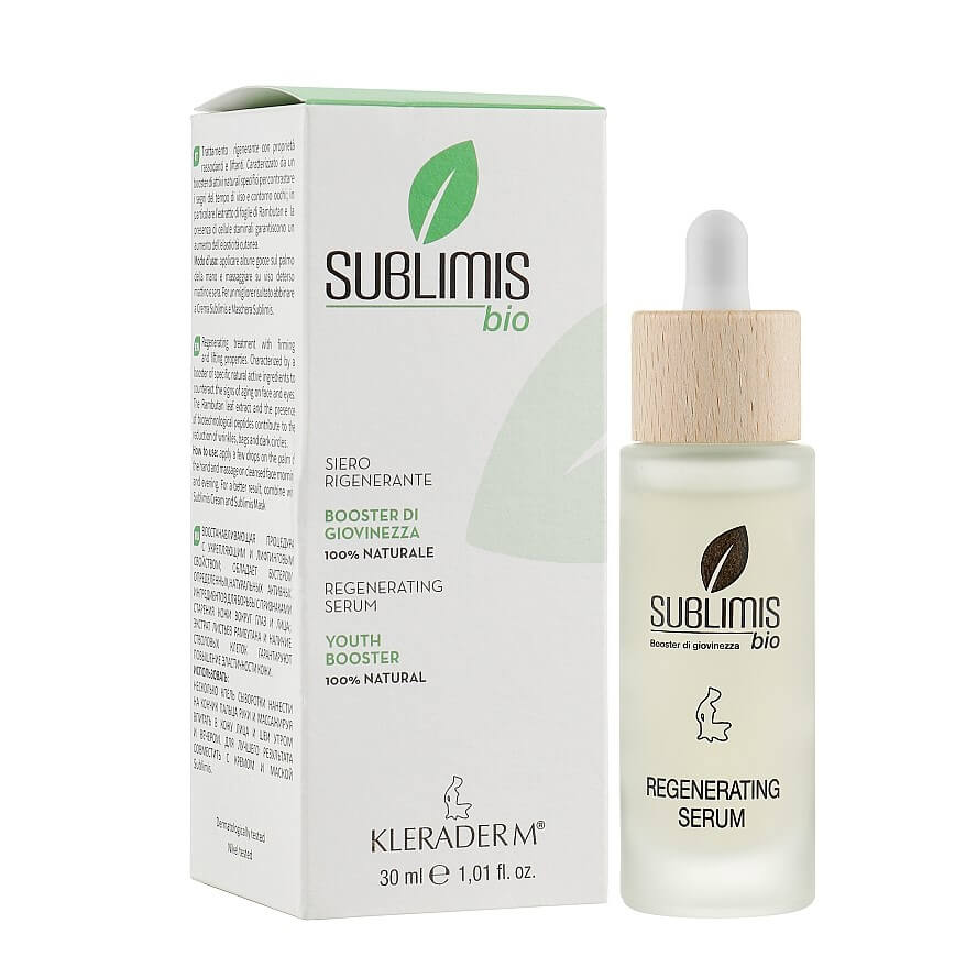 Kleraderm regeneruojamasis serumas – busteris Sublimis Bio REGENERATING SERUM YOUTH BOOSTER